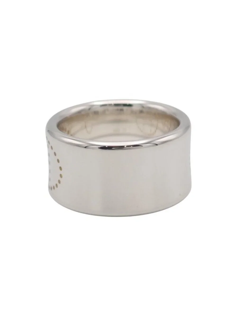 Hermes Eclipse Ribbon GM 52 Ring 925 Sterling Silver
